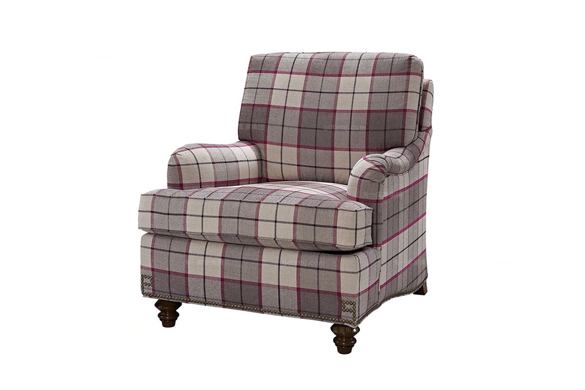 高端品牌美式布藝單位沙發