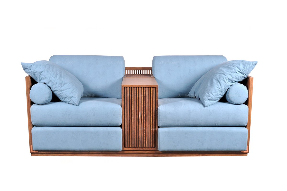 高端東南亞實木雙位沙發