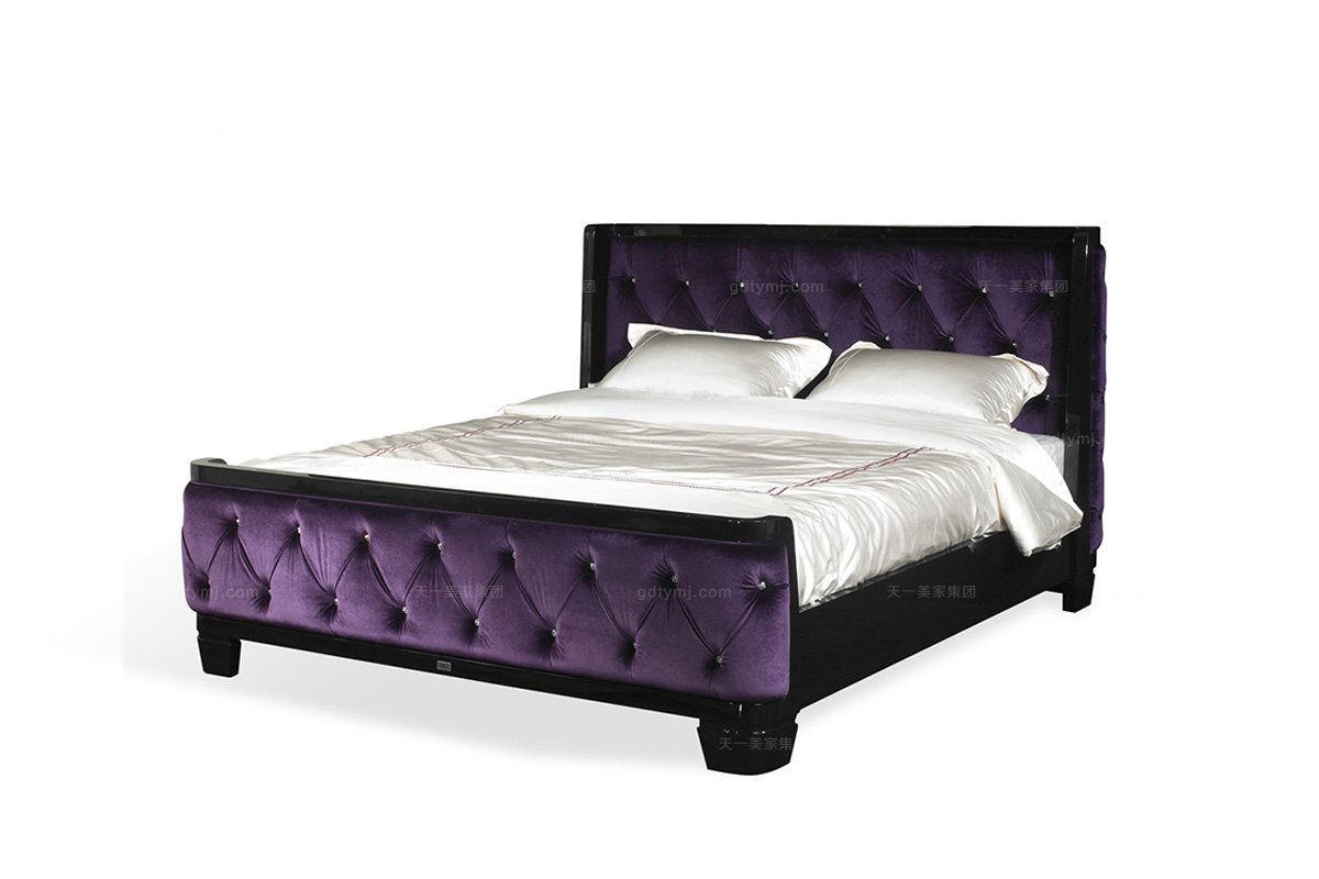 高端時尚后現代雙人床