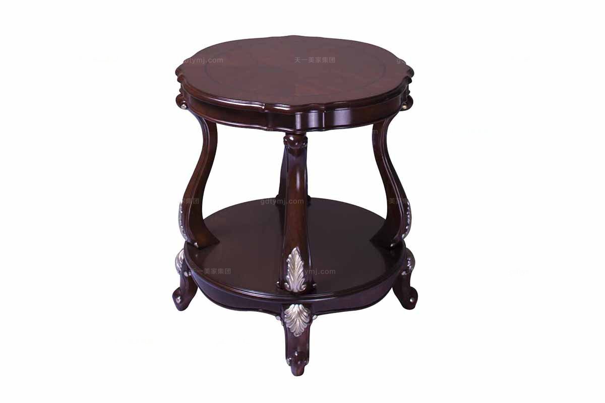 高端實木家具美式圓幾