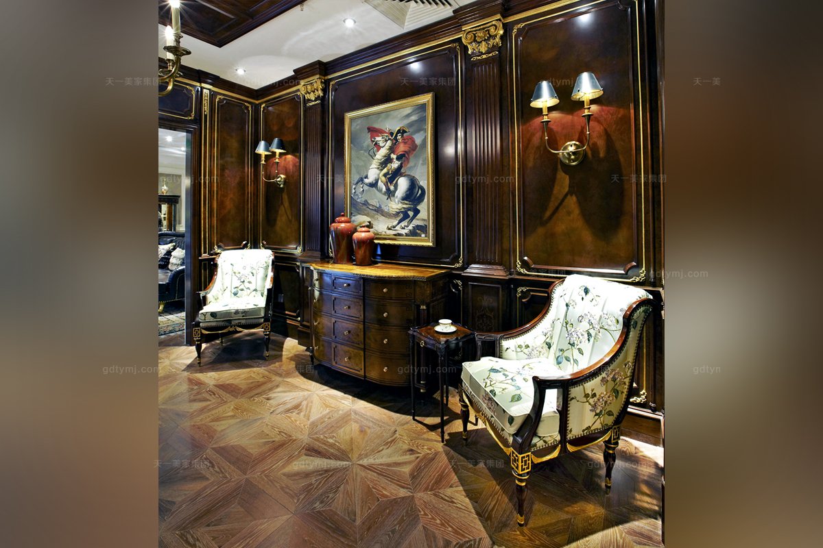 原木家具高端歐式家具實木框架邊幾