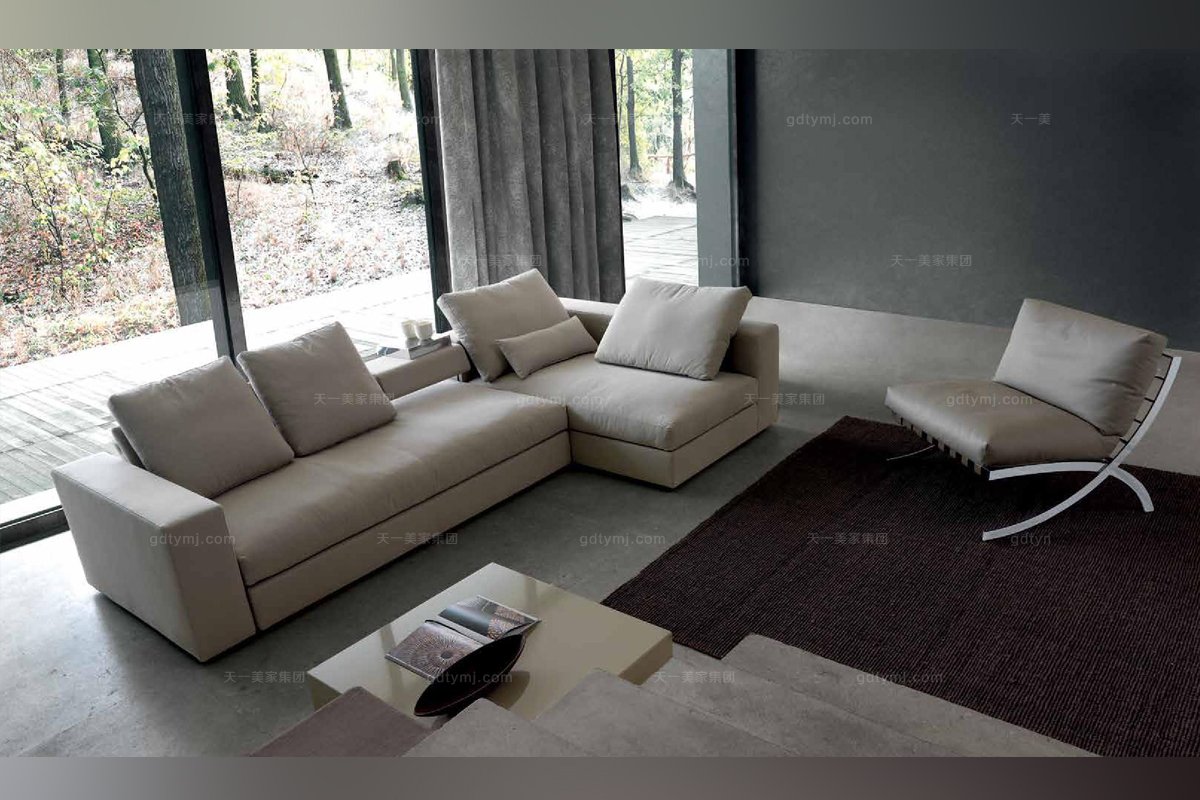 Dema高端時尚簡約現代轉角沙發(fā)