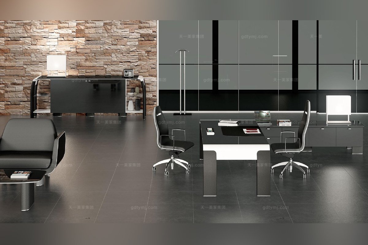 Codutti辦公家具黑色辦公區