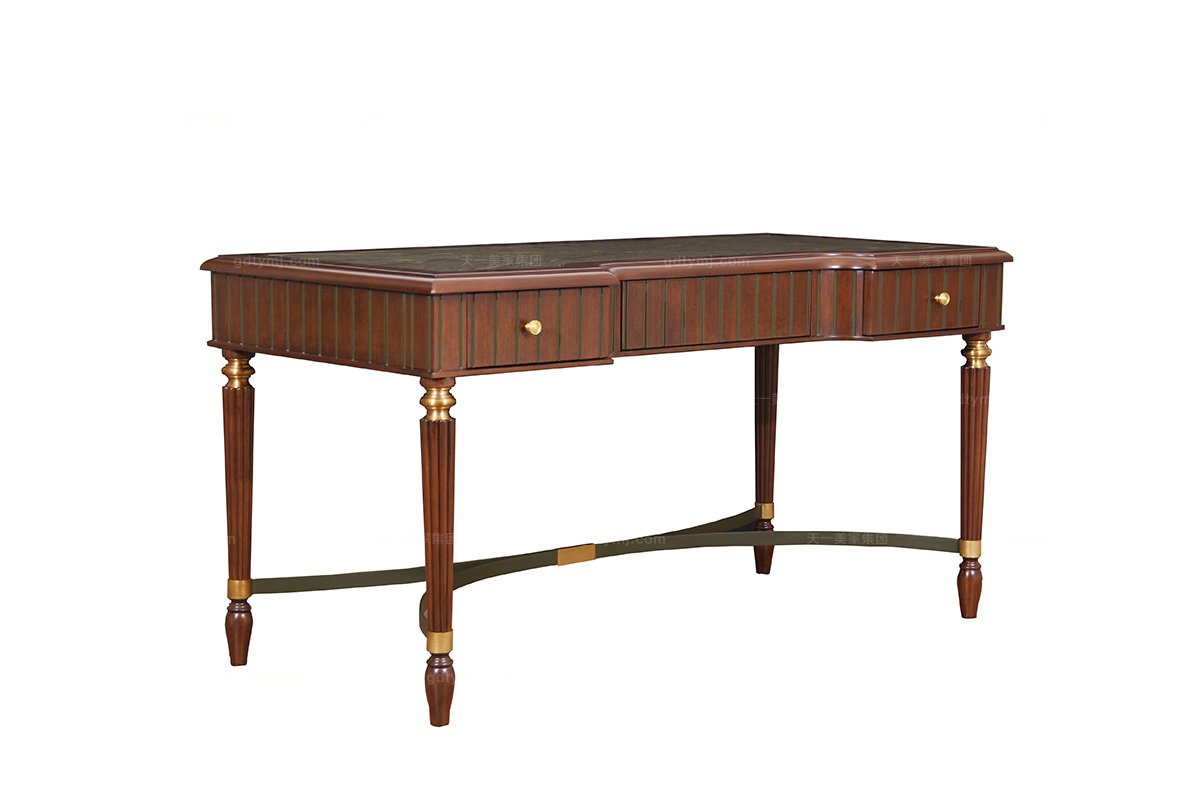 高端品牌洗浴會所家具現代新古典書桌