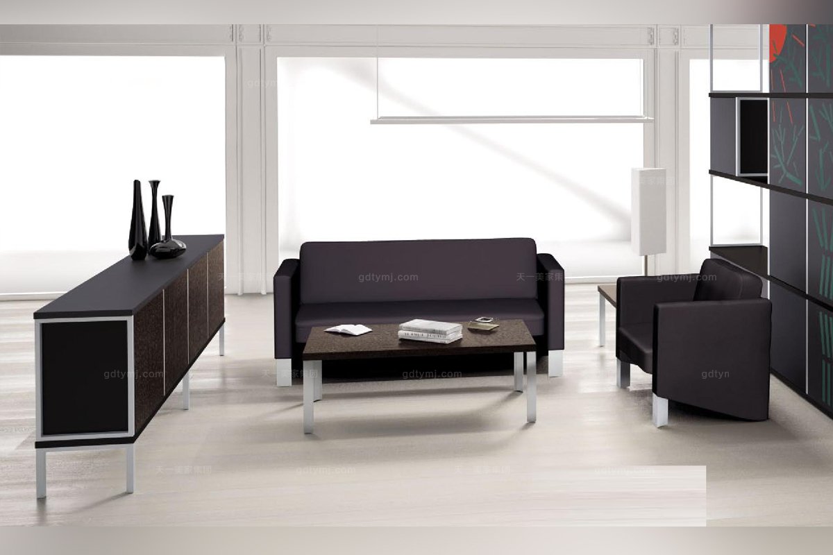codutti 辦公家具黑色會客沙發系列