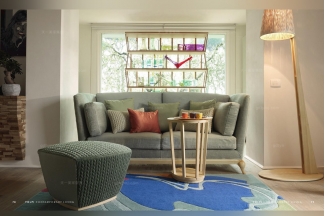 Volpi 意大利進口法式布藝三位沙發