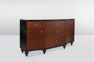 高端品牌簡歐大氣實(shí)木別墅會所裝飾柜