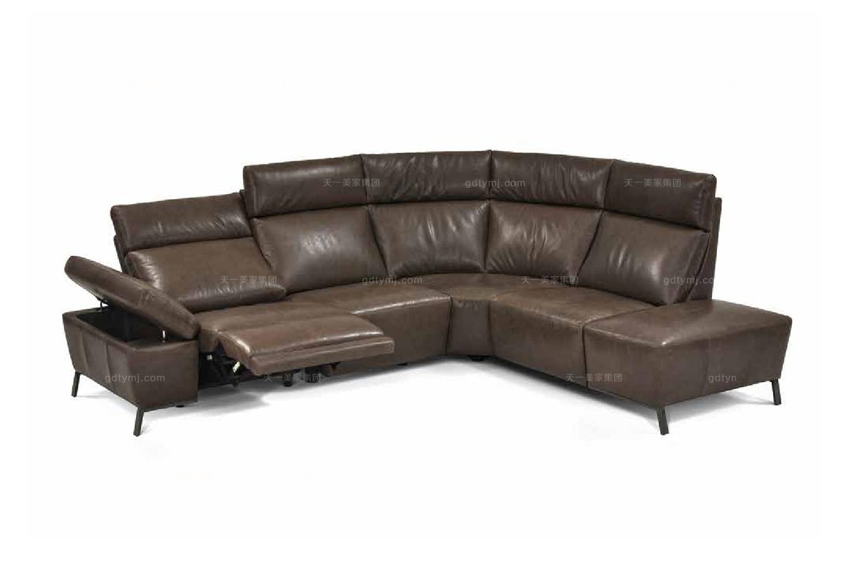 高端品牌現代意大利進口多功能轉角沙發