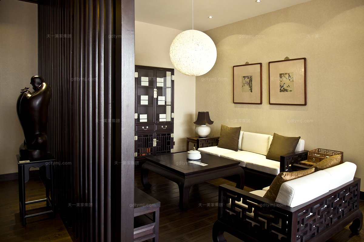 高端會所家具品牌天一會紅木客廳沙發