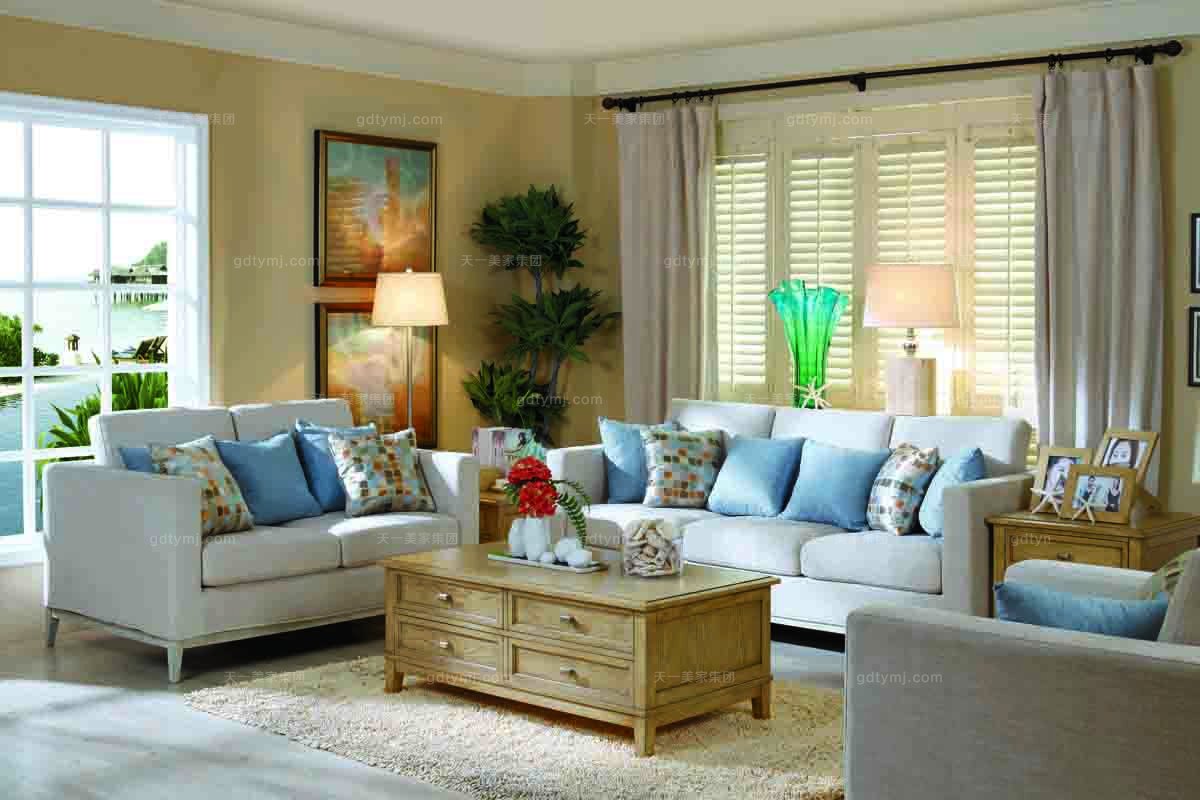 奢華五星級酒店家具美式高端布藝沙發