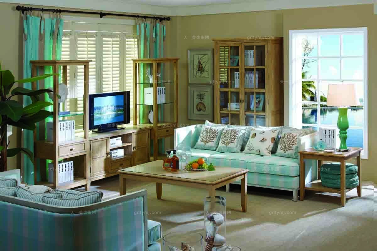 奢華休閑家具品牌美式條紋客廳沙發