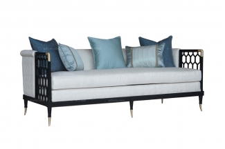 高端名貴別墅家具法式品牌三人位沙發