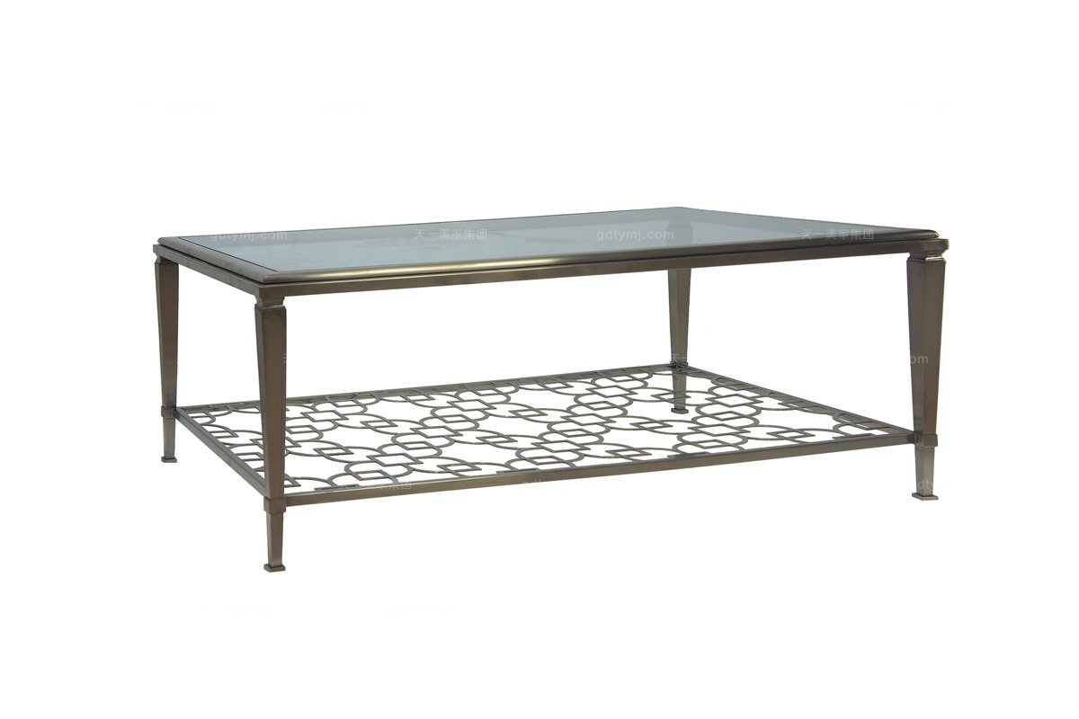 國內高端五星級酒店家具品牌法式不銹鋼茶幾