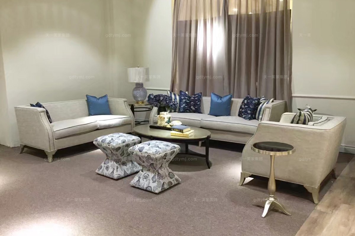 售樓部家具售樓處家具高端法式單人位沙發(fā)