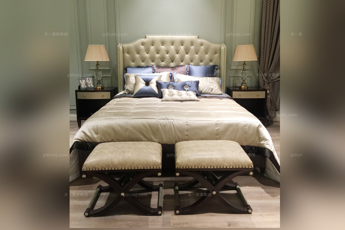 五星級酒店家具品牌樣板間家具法式因素梳妝凳