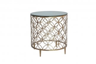 五星級(jí)酒店家具品牌高端家具法式不銹鋼金色休閑幾