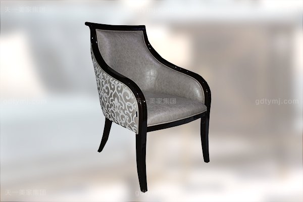 高端現代輕奢華書房家具實木書房書桌黑檀木皮拼花真皮書椅書桌組合休閑椅 