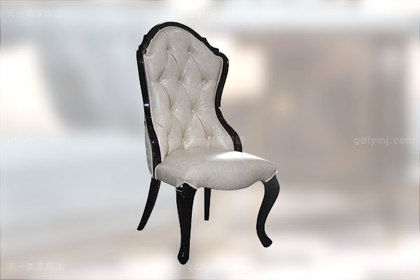 高端現代輕奢華餐廳家具實木餐廳餐桌黑檀木皮楓影木皮拼花真皮餐椅餐桌組合無扶手餐椅