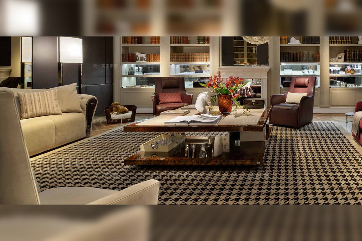 高端別墅豪宅家具品牌現代客廳茶幾