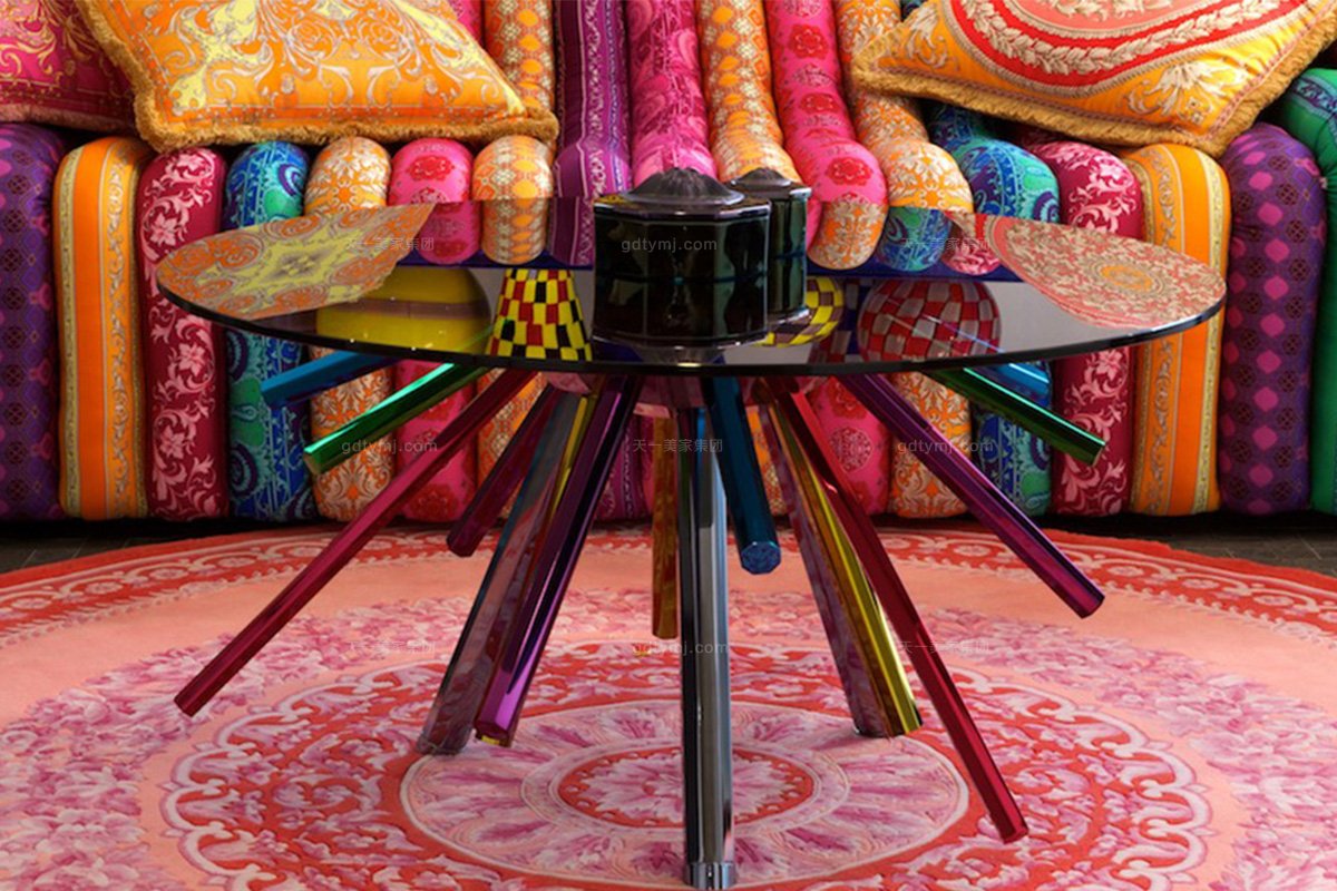 高端別墅歐式田園雙人沙發+茶幾組合茶幾