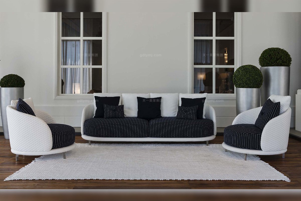 高端豪華會所家具品牌賓利時尚布藝沙發組合