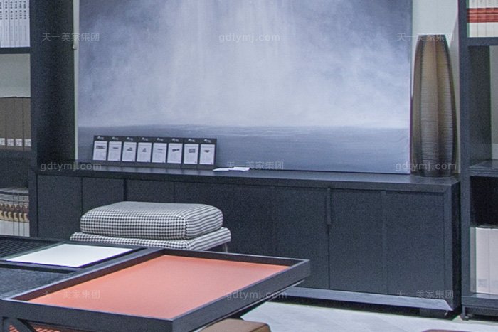 意大利極簡元素現代簡奢家具客廳高檔沙發組合電視柜