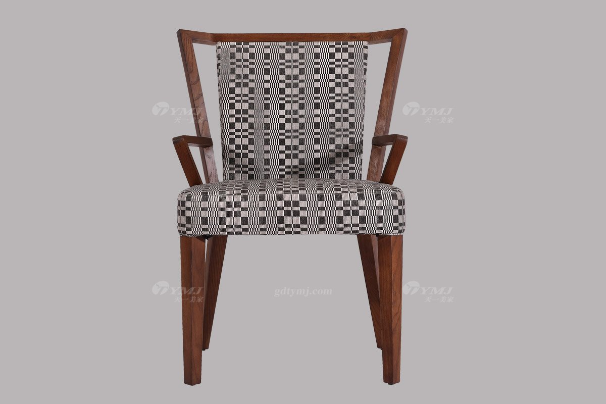 高端別墅會所家具品牌現代極簡餐廳家具實木餐桌椅系列餐椅