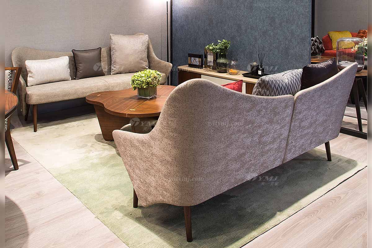 創意別墅會所家具品牌現代極簡北歐客廳家具優質布藝沙發系列