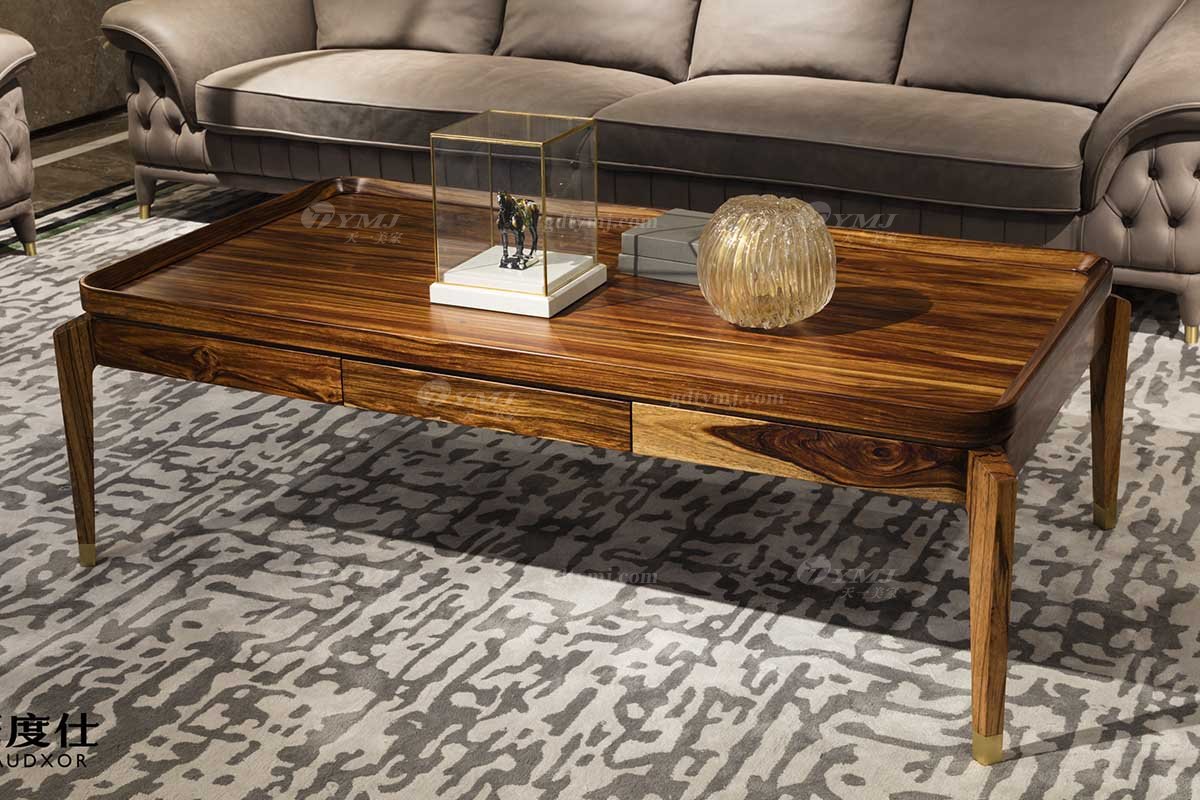 高端豪別墅會所豪宅家具品牌輕奢新中式風客廳高彈高密度海綿時尚沙發系列長茶幾