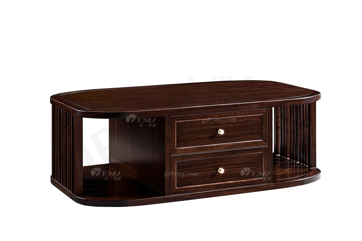 輕奢新中式高檔別墅豪宅會所家具品牌客廳家具實木客廳沙發組合茶幾