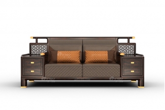 高端時尚新中式輕奢家具品牌黑酸枝二位沙發