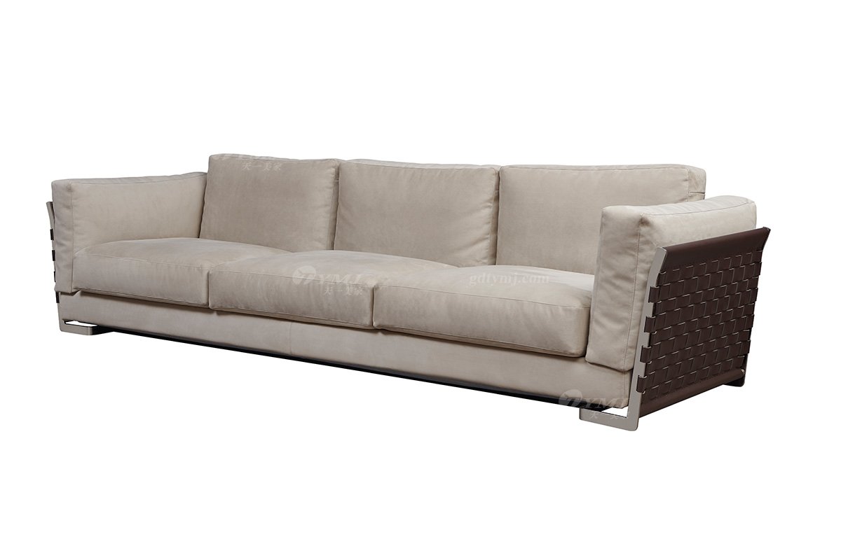 現代輕奢家具高端別墅家具時尚簡約客廳布藝軟包四人位沙發SF-12四人位沙發1