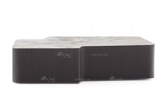 意式極簡風格高端別墅家具現代輕奢時尚客廳煙熏色+卡拉白大理石茶幾