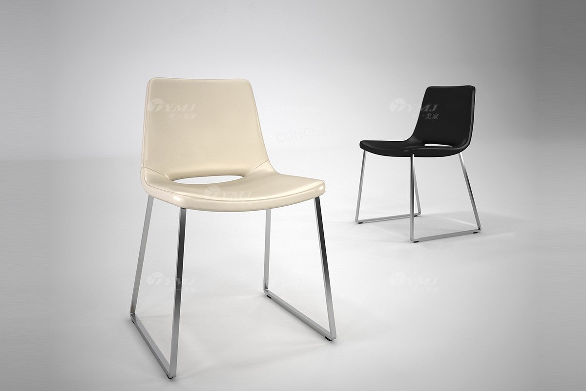 意式極簡風格高端別墅家具品牌現代輕奢簡約時尚餐廳餐椅休閑椅DC1506-1餐椅場景