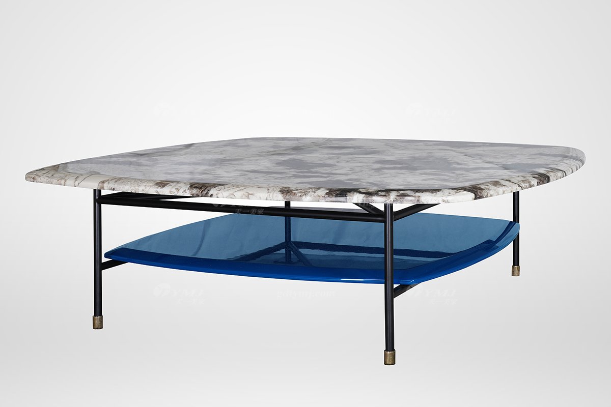 高端簡(jiǎn)美輕奢風(fēng)格家具別墅會(huì)所家具品牌客廳時(shí)尚大理石面茶幾3025-203茶幾1