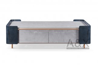 輕奢后現(xiàn)代風(fēng)格家具高檔會所別墅家具品牌時(shí)尚不銹鋼玫瑰金長幾茶幾