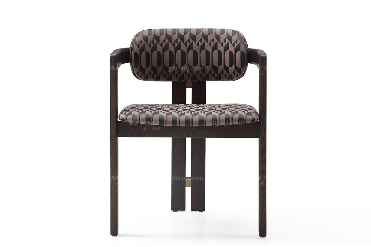 極簡風格品牌高級會所別墅家具現代簡約客廳布藝餐椅