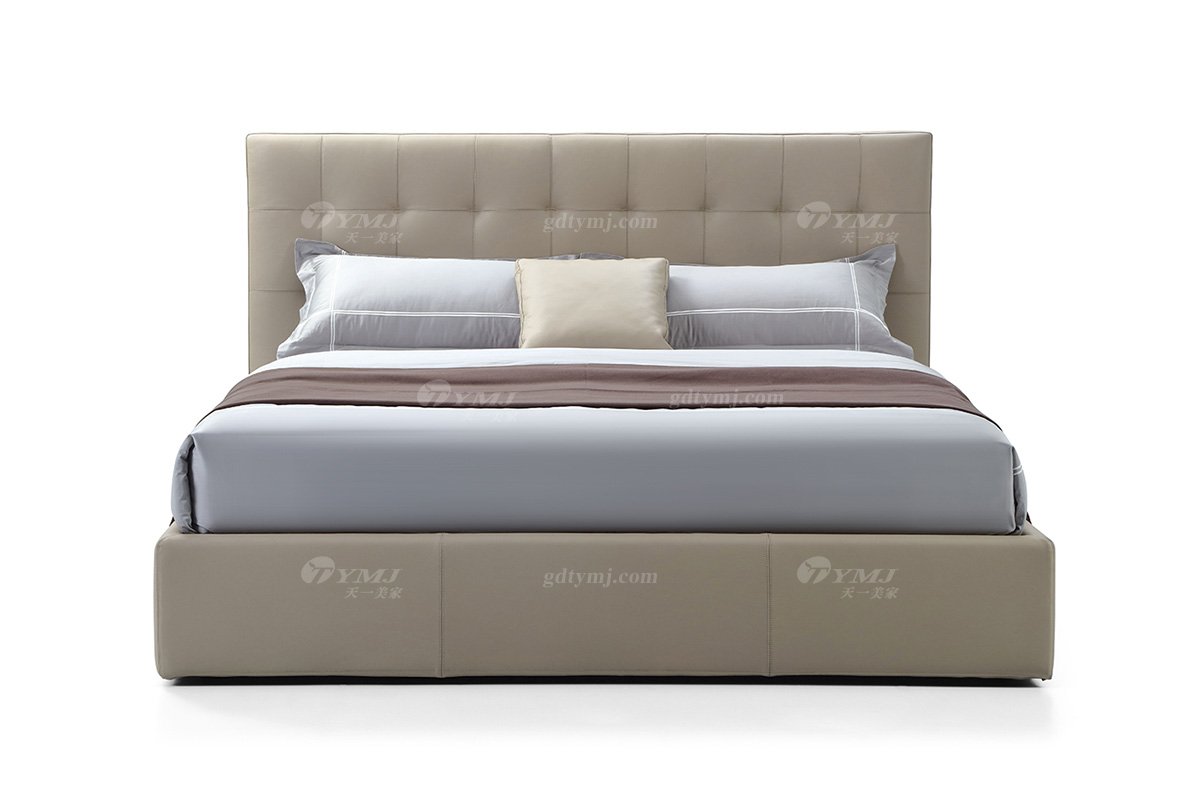 極簡風格意式品牌高端別墅會所家具現代簡約大氣婚床