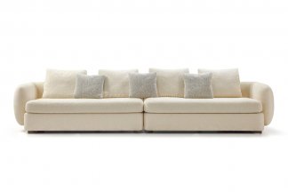 極簡風格意式品牌高端別墅會所家具簡約設計師四位沙發