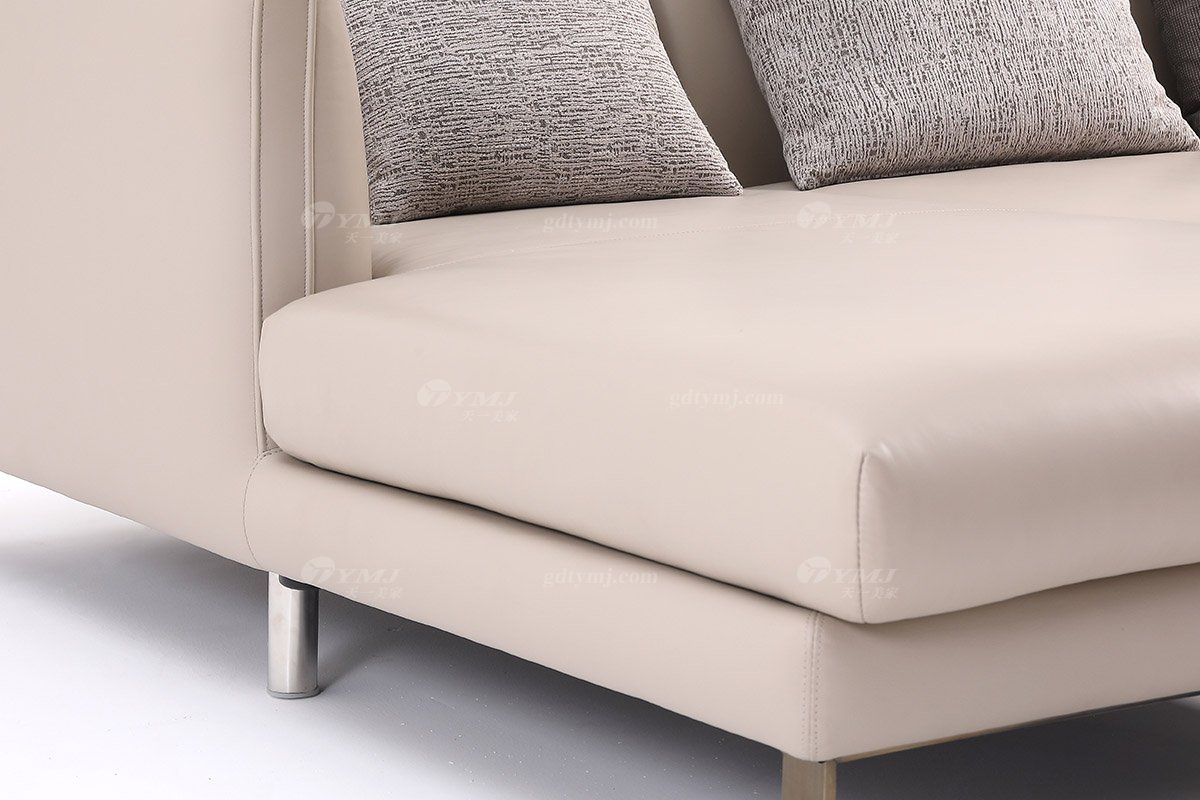 時尚高端現代極簡家具別墅大宅家用米色轉角沙發F9382轉角沙發2