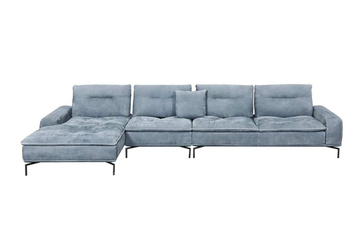 時尚高端現代極簡家具別墅大宅家用舒適全皮組合沙發