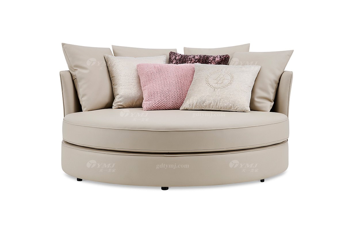 意式輕奢家具高端別墅會(huì)所家用時(shí)尚高級(jí)創(chuàng)意卡其色情人椅休閑椅