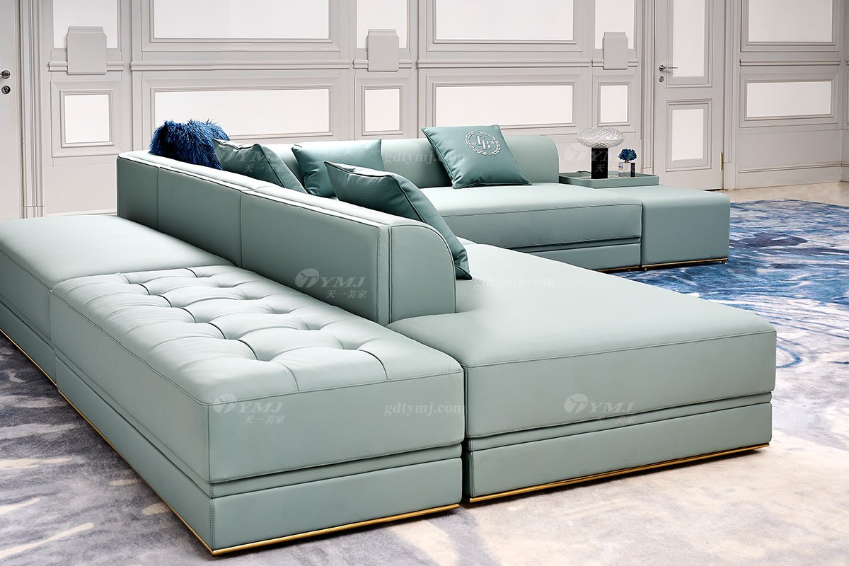 意式輕奢家具高端別墅會所家用時尚舒適大氣豪宅超大戶型組合沙發FB130細節