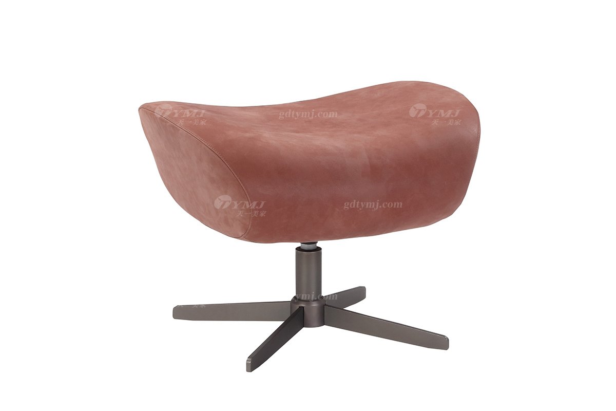 意式雅奢風格家具高端別墅會所家具真皮時尚創意休閑椅腳踏LC2207休閑踏