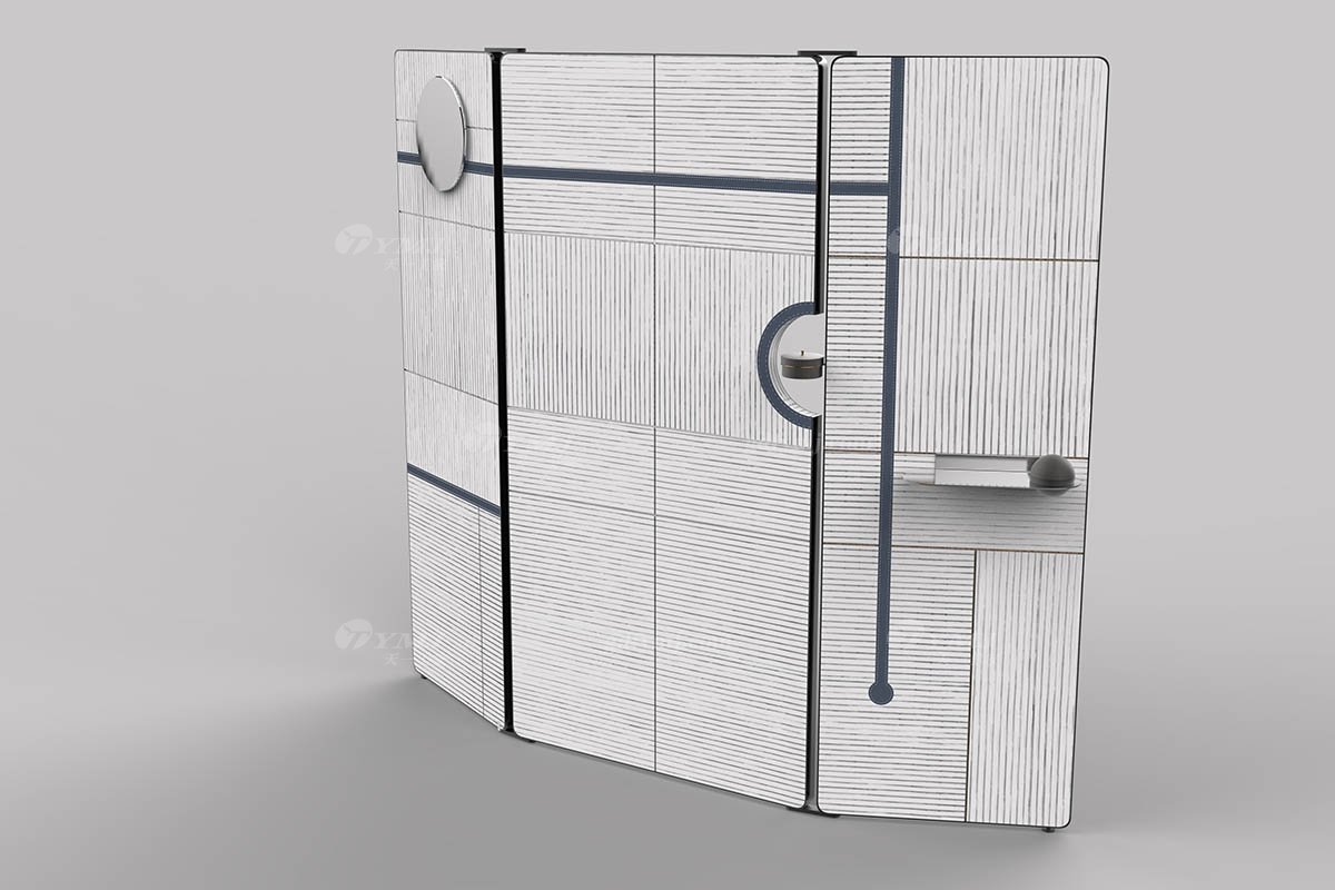 意式雅奢風格家具高端別墅會所家具時尚簡約實木屏風