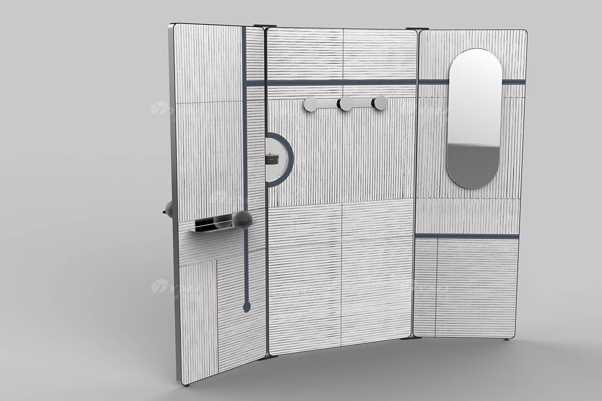 意式雅奢風(fēng)格家具高端別墅會所家具時尚簡約實木屏風(fēng)LF2301屏風(fēng)1