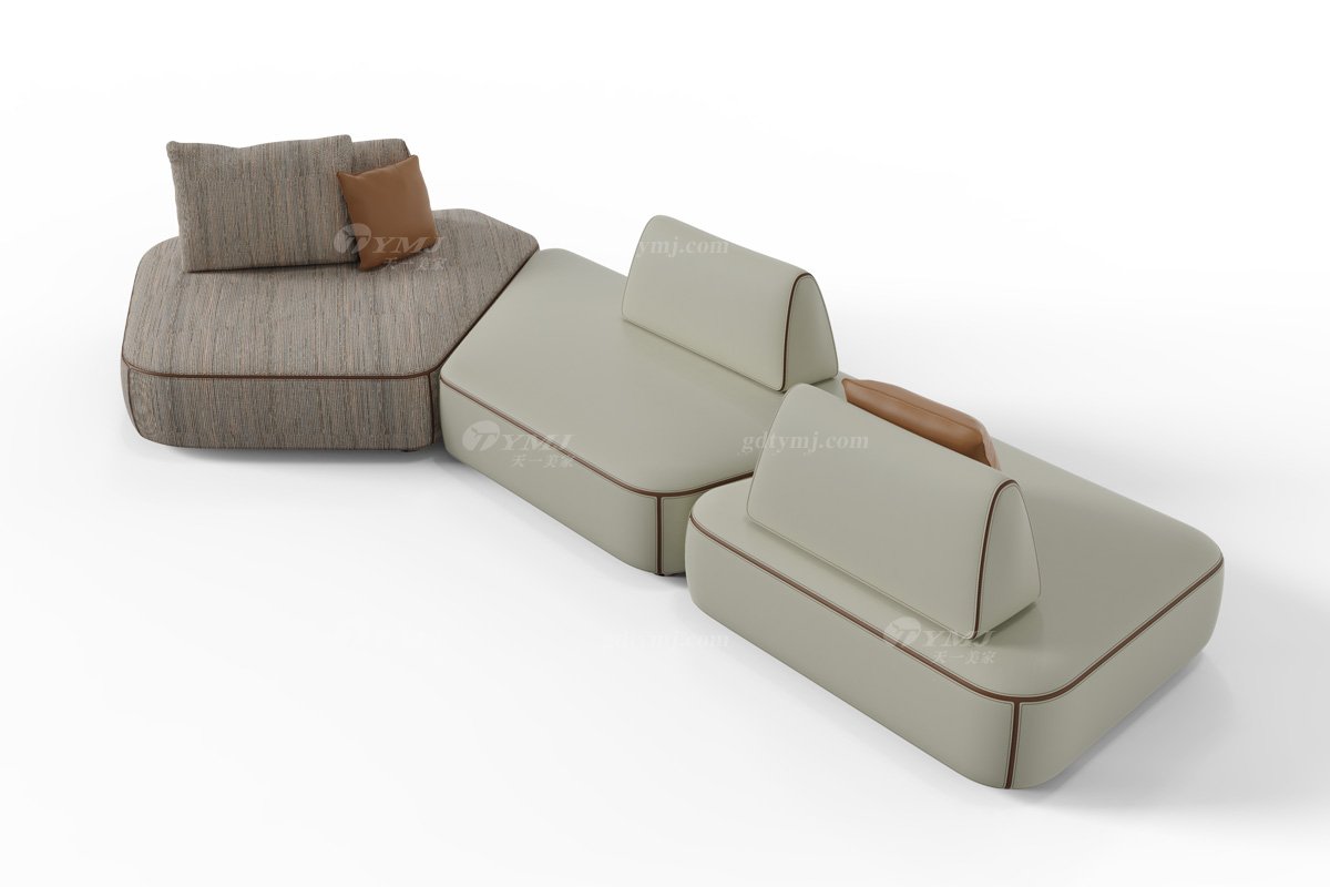 意式雅奢風格家具高端別墅會所家具時尚創意豪宅組合沙發LS2210沙發1