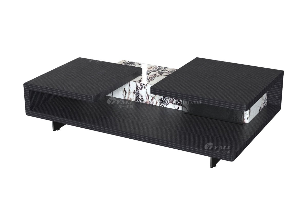  意式雅奢風格家具高端別墅會所家具簡約實木+大理石茶幾LT2208茶幾1