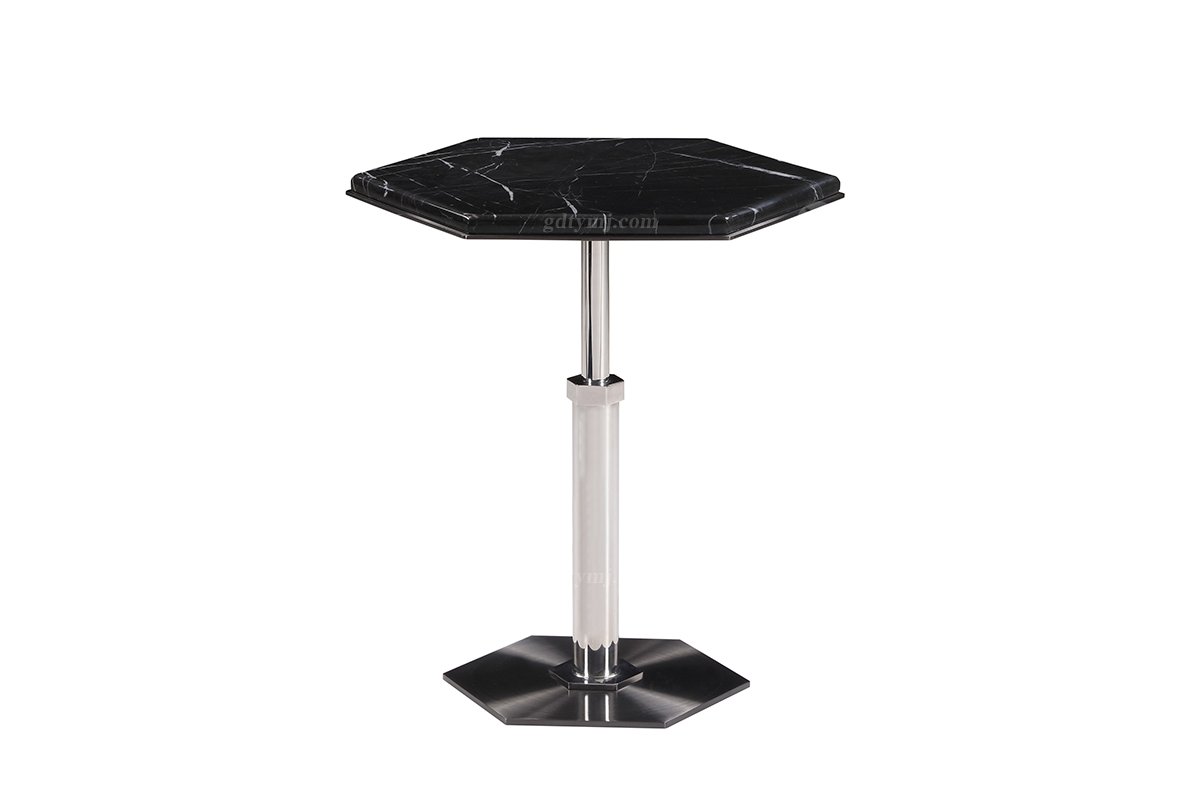  意式雅奢風格家具高端別墅會所家具簡約高級天然大理石邊幾