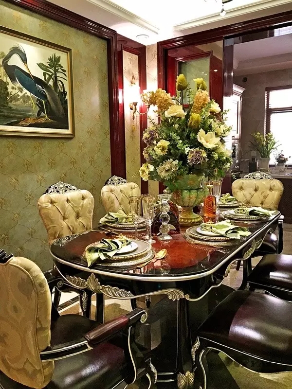 【天一美家案例】信陽錦江城E7-2-4號樓復式洋房-歐式新古典樣板間